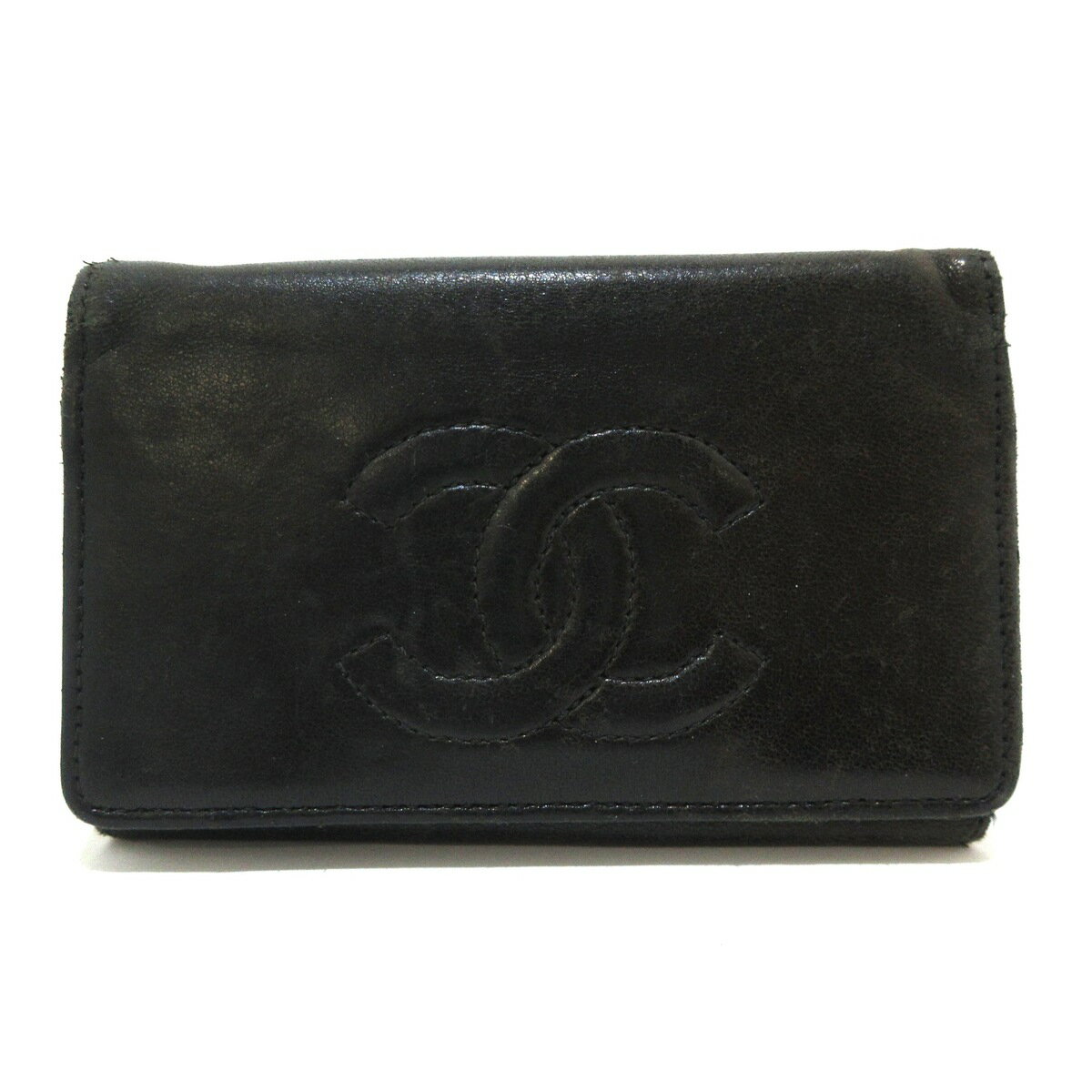 【新着】【中古】CHANEL(シャネル) キーケース 6連/ココマーク 黒 レザー