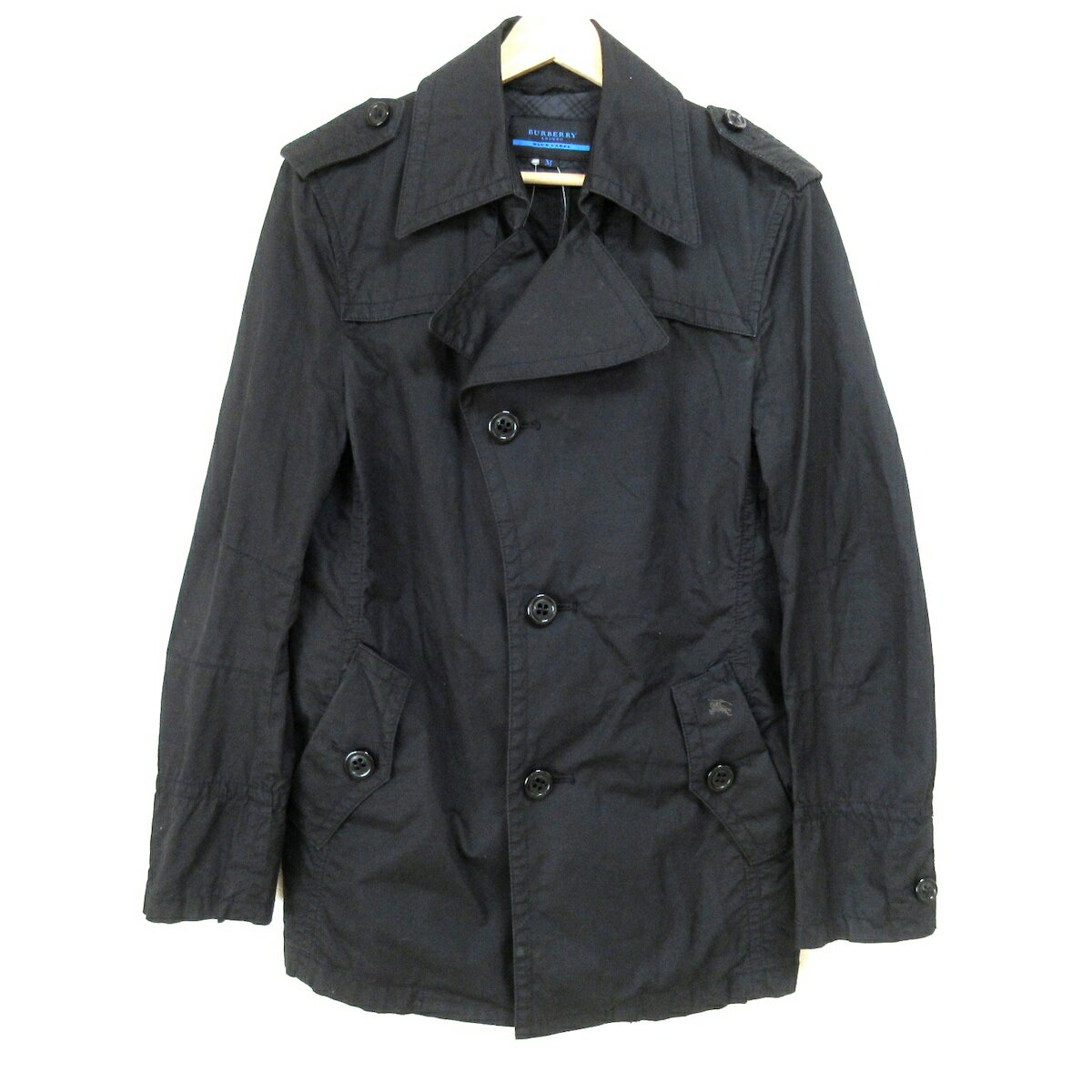 【新着】【中古】Burberry Blue Label(バーバリーブルーレーベル) トレンチコート 春/秋 黒