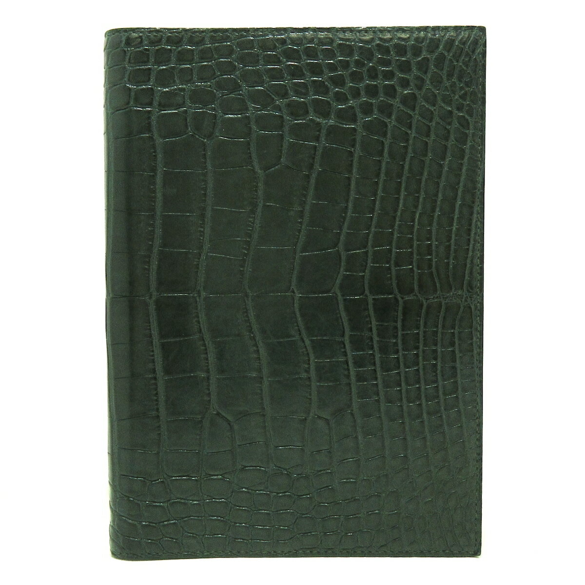 【中古】HERMES(エルメス) グローブトロッター 手帳 グリーン アリゲーターのサムネイル