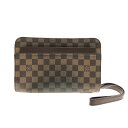 【新着】【中古】LOUIS VUITTON(ルイヴィトン) サンルイ セカンドバッグ エベヌ ダミエ・キャンバス