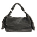 【中古】BOTTEGA VENETA(ボッテガヴェネタ) コッカー/イントレチャート ハンドバッグ ダークブラウン レザー