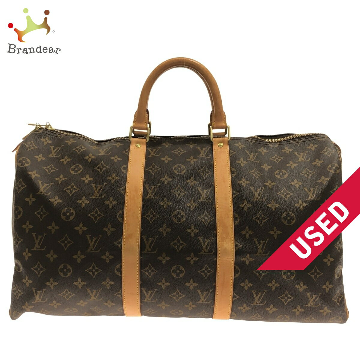 【新着】【中古】LOUIS VUITTON(ルイヴィトン) キーポル50 ボストンバッグ モノグラム・キャンバス