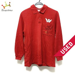 【新着】【中古】CastelbajacSport(カステルバジャックスポーツ) 長袖ポロシャツ レッド×白