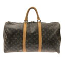 【新着】【中古】LOUIS VUITTON(ルイヴィトン) キーポル50 ボストンバッグ モノグラム・キャンバス