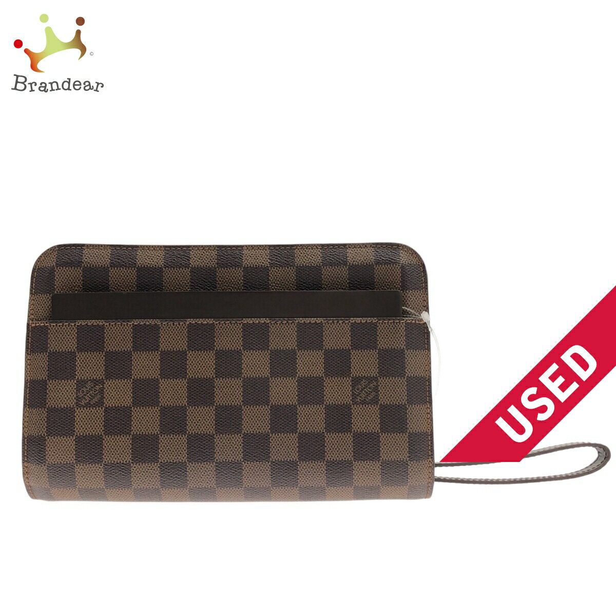 【新着】【中古】LOUIS VUITTON(ルイヴィトン) サンルイ セカンドバッグ エベヌ ダミエ・キャンバス