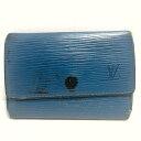 【新着】【中古】LOUIS VUITTON(ルイヴィトン) ミュルティクレ6 キーケース トレドブルー エピ・レザー（LVロゴの刻印入り）