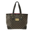 【新着】【中古】LOUIS VUITTON(ルイヴィトン) ハムプステッドPM ハンドバッグ エベヌ ダミエ・キャンバス