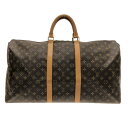 【新着】【中古】LOUIS VUITTON(ルイヴィトン) キーポル55 ボストンバッグ モノグラム・キャンバス