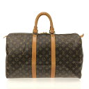 【新着】【中古】LOUIS VUITTON(ルイヴィトン) キーポル45 ボストンバッグ モノグラム・キャンバス