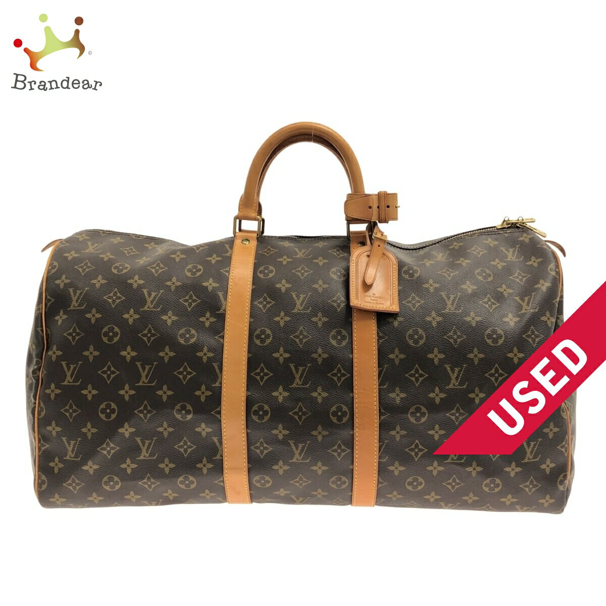 【中古】LOUIS VUITTON(ルイヴィトン) キーポル55 ボストンバッグ モノグラム・キャンバス