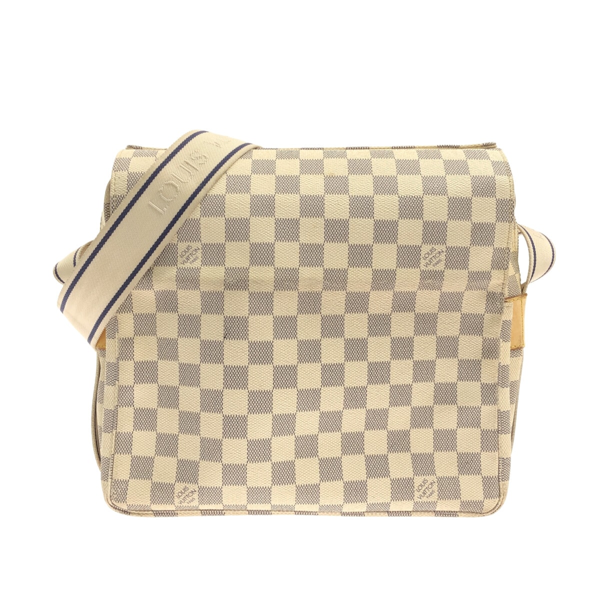 【新着】【中古】LOUIS VUITTON(ルイヴィトン) ナヴィグリオ ショルダーバッグ アズール ダミエ・キャンバス