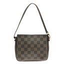 【新着】【中古】LOUIS VUITTON(ルイヴィトン) トゥルースメイクアップ ハンドバッグ エベヌ ダミエ・キャンバス