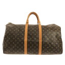 【新着】【中古】LOUIS VUITTON(ルイヴィトン) キーポル55 ボストンバッグ モノグラム・キャンバス