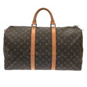 【新着】【中古】LOUIS VUITTON(ルイヴィトン) キーポル50 ボストンバッグ モノグラム・キャンバス