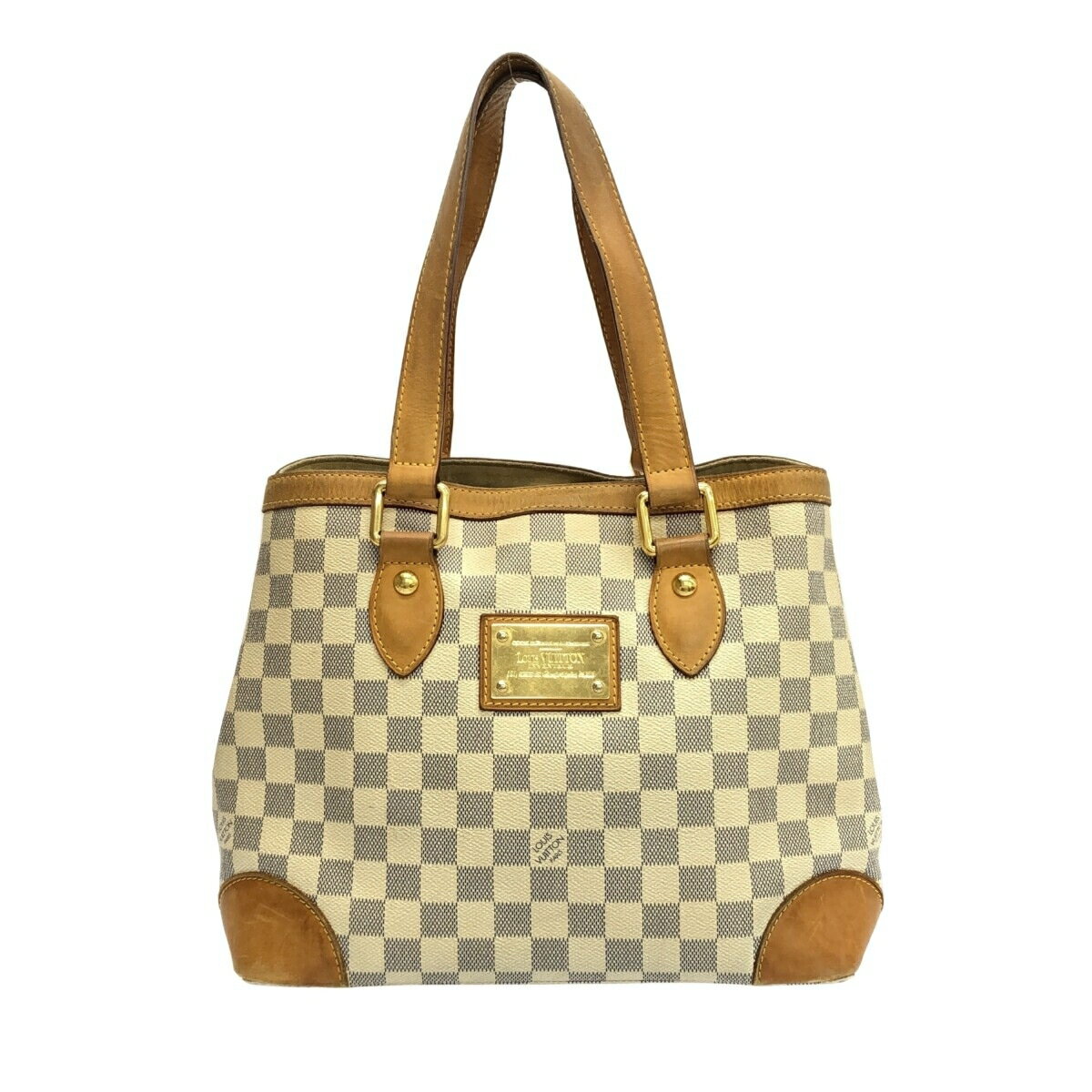 【新着】【中古】LOUIS VUITTON(ルイヴィトン) ハムプステッドPM トートバッグ アズール ダミエ キャンバス