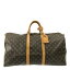 【新着】【中古】LOUIS VUITTON(ルイヴィトン) キーポル・バンドリエール55 ボストンバッグ モノグラム・キャンバス