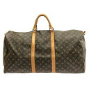 【新着】【中古】LOUIS VUITTON(ルイヴィトン) キーポル・バンドリエール60 ボストンバッグ モノグラム・キャンバス