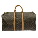 【新着】【中古】LOUIS VUITTON(ルイヴィトン) キーポル55 ボストンバッグ モノグラム・キャンバス