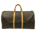 【新着】【中古】LOUIS VUITTON(ルイヴィトン) キーポル55 ボストンバッグ モノグラム・キャンバス