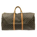 【新着】【中古】LOUIS VUITTON(ルイヴィトン) キーポル・バンドリエール60 ボストンバッグ モノグラム・キャンバス