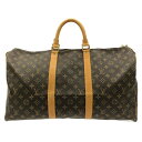 【新着】【中古】LOUIS VUITTON(ルイヴィトン) キーポル50 ボストンバッグ モノグラム・キャンバス