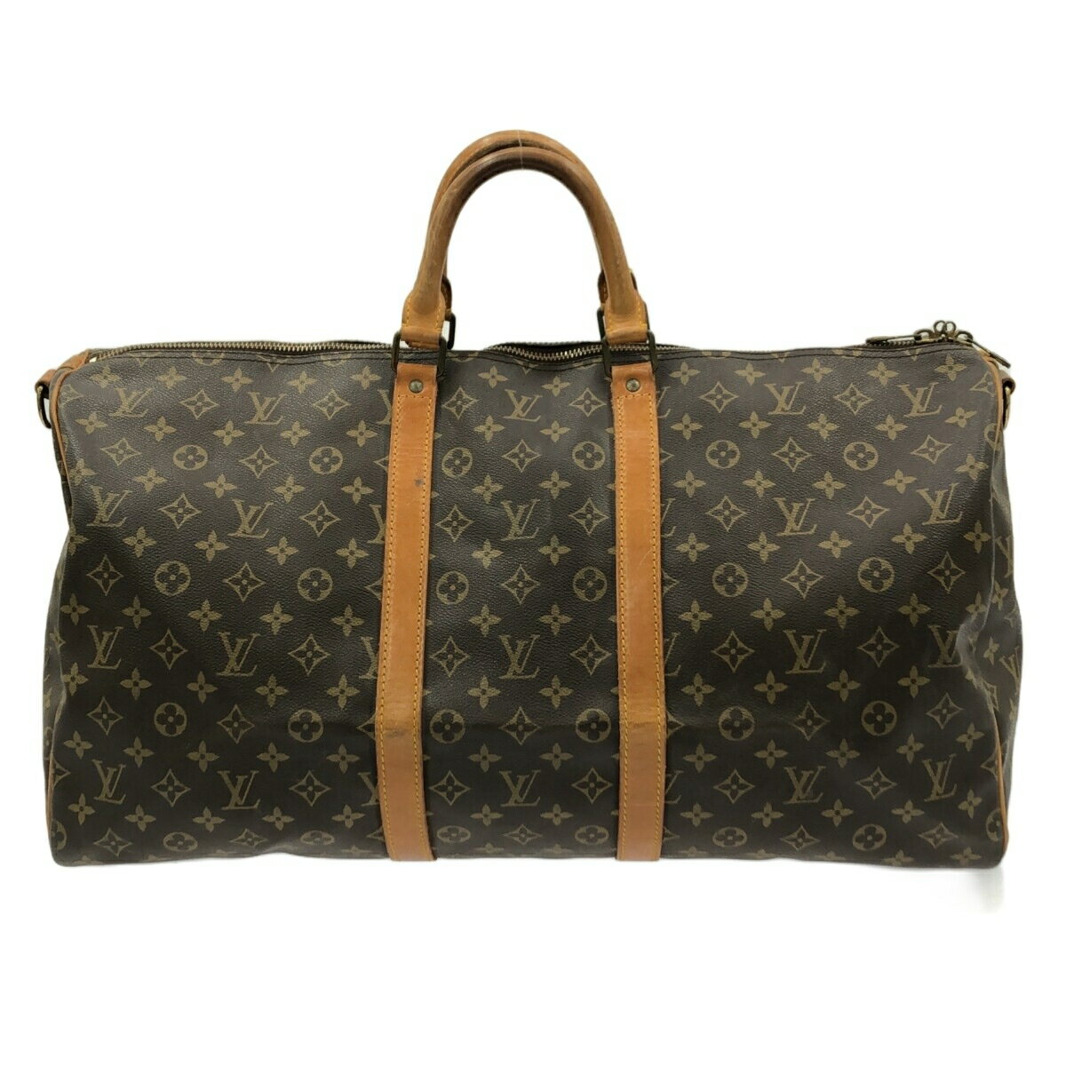 【新着】【中古】LOUIS VUITTON(ルイヴィトン) キーポル・バンドリエール55 ボストンバッグ モノグラム・キャンバス