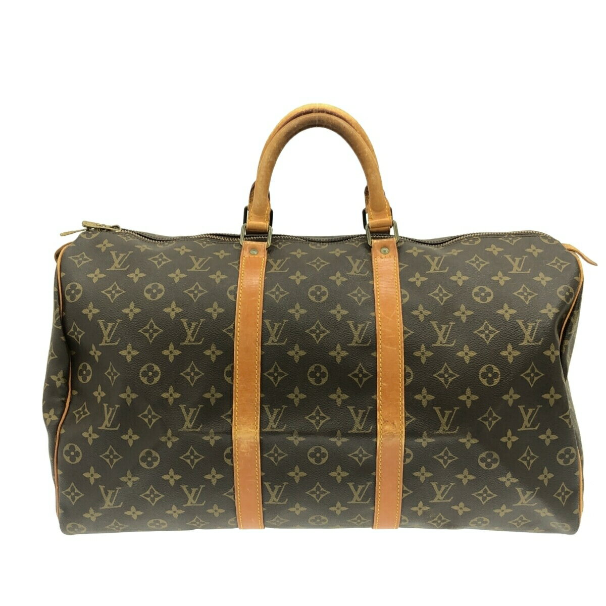 【新着】【中古】LOUIS VUITTON(ルイヴィトン) キーポル50 ボストンバッグ モノグラム・キャンバス