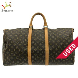 【新着】【中古】LOUIS VUITTON(ルイヴィトン) キーポル・バンドリエール55 ボストンバッグ モノグラム・キャンバス