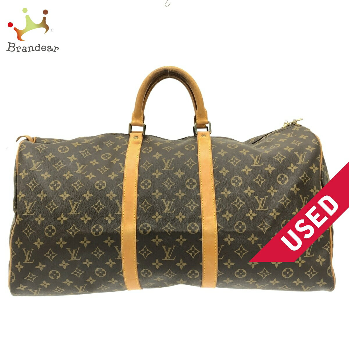 【新着】【中古】LOUIS VUITTON(ルイヴィトン) キーポル55 ボストンバッグ モノグラム・キャンバス