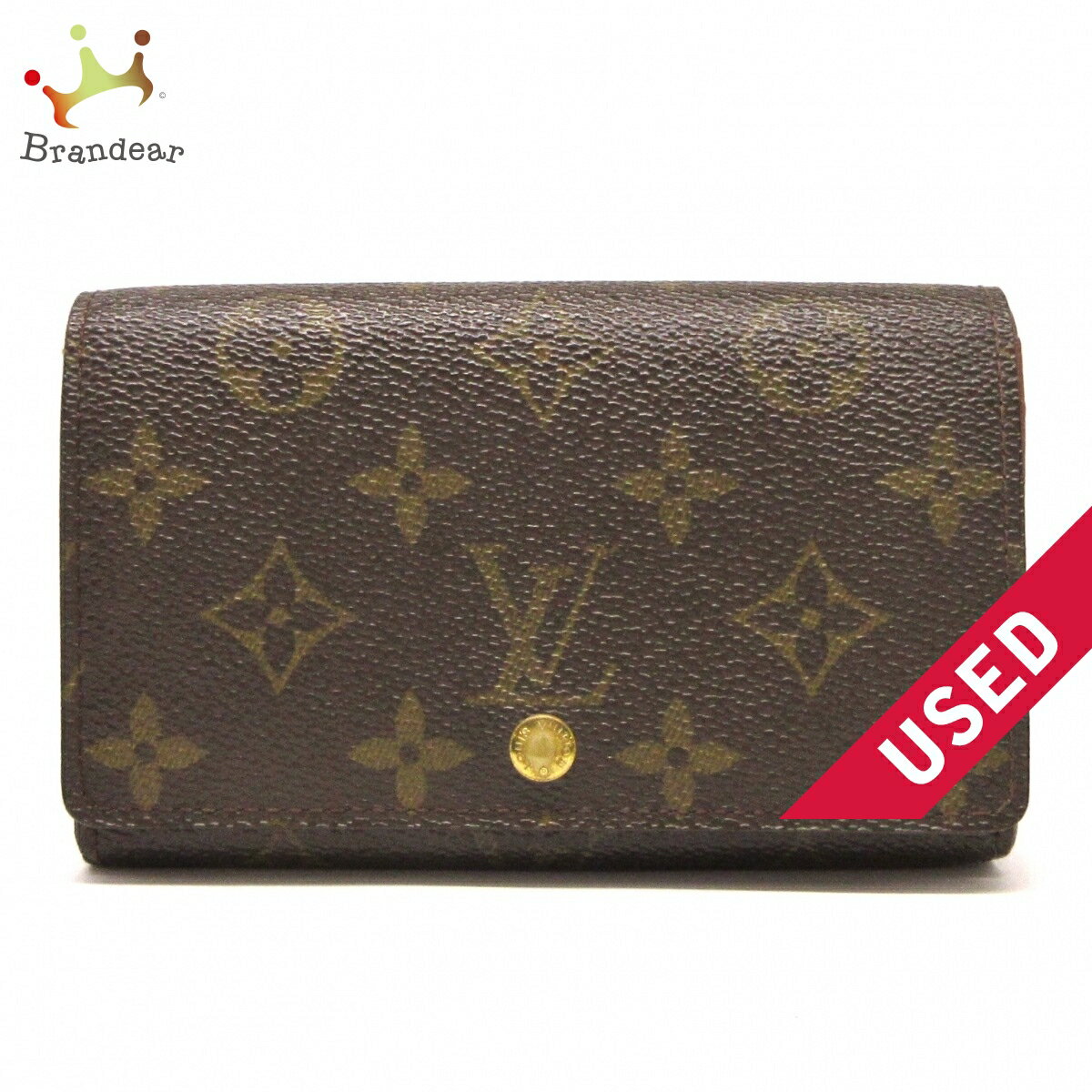 【新着】【中古】LOUIS VUITTON(ルイヴィトン) ポルト モネ ビエ トレゾール 2つ折り財布 ■外側素材⇒モノグラム キャンバス■内側素材⇒クロスグレインレザー