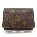 【新着】【中古】LOUIS VUITTON(ルイヴィトン) アンヴェロップ・カルト ドゥ ヴィジット 名刺入れ モノグラム・キャンバス