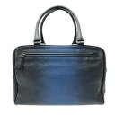 【新着】【中古】BOTTEGA VENETA(ボッテガヴェネタ) ハンドバッグ グラデーション ダークネイビー×ブルー レザー