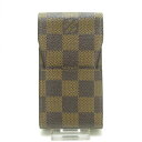 【新着】【中古】LOUIS VUITTON(ルイヴィトン) エテュイ・シガレット シガレットケース エベヌ ダミエ・キャンバス