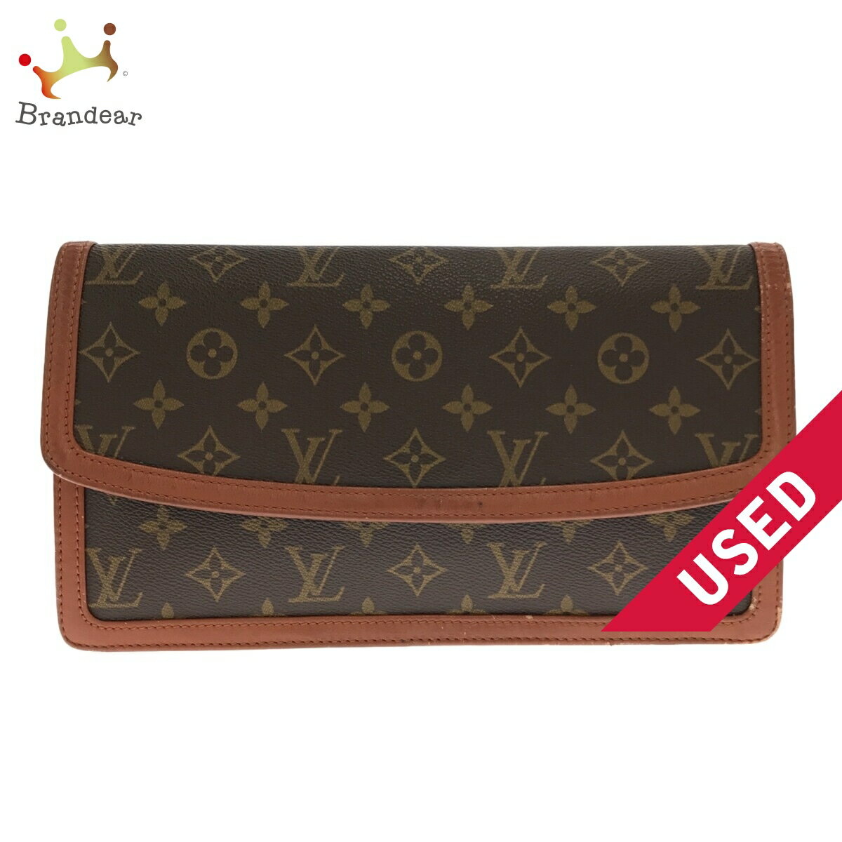 【新着】【中古】LOUIS VUITTON(ルイヴィトン) ポシェット・ダムGM クラッチバッグ モノグラム・キャンバス