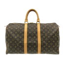 【新着】【中古】LOUIS VUITTON(ルイヴィトン) キーポル45 ボストンバッグ モノグラム・キャンバス