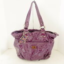 【新着】【中古】ANNA SUI(アナスイ) ショルダーバッグ パープル エナメル（レザー）