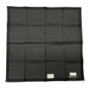 【中古】BrooksBrothers(ブルックスブラザーズ) ハンカチ 黒×ダークグレー コットン