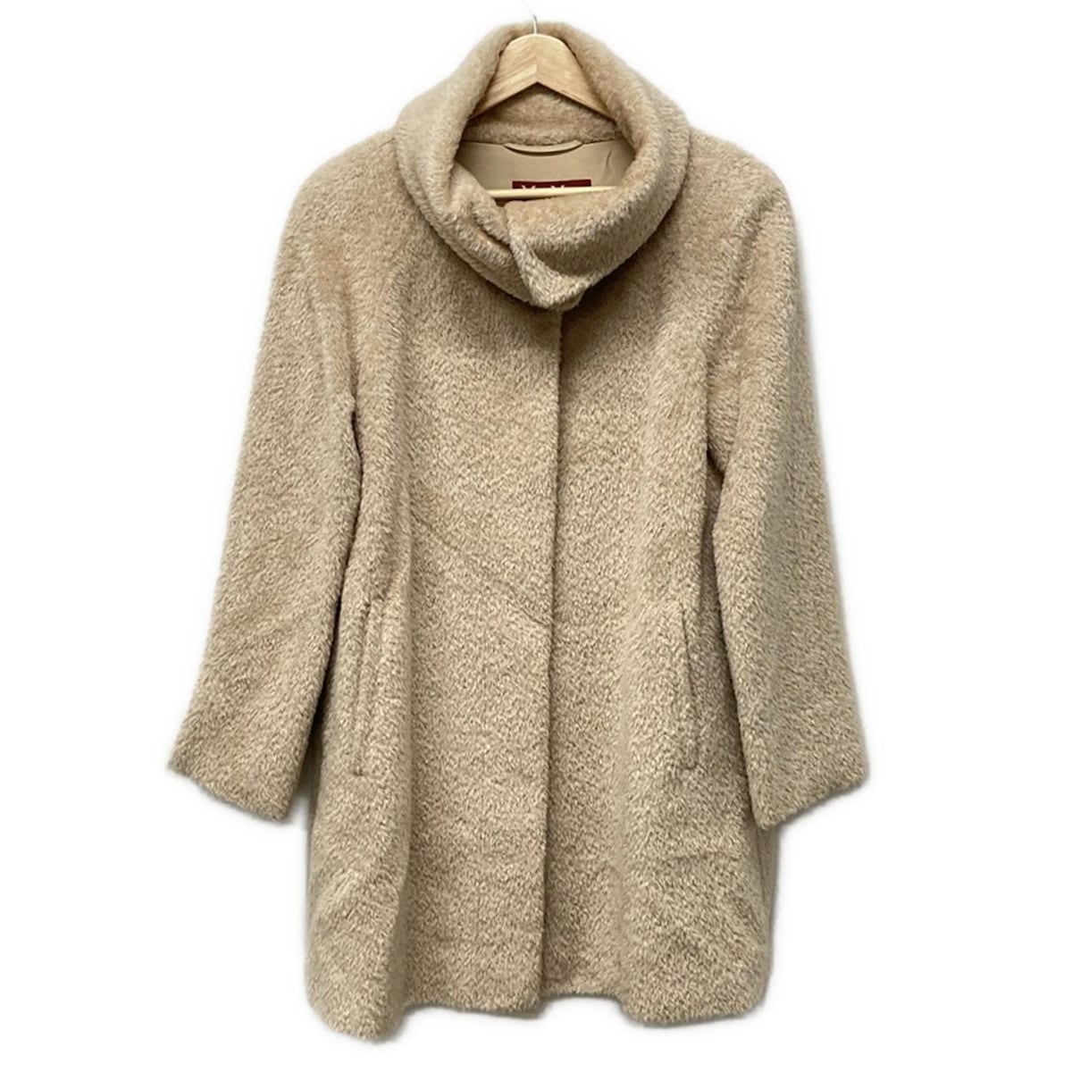 【中古】Max Mara STUDIO(マックスマーラスタジオ) コート 長袖/アルパカ/冬 ベージュ