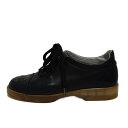 【中古】CHANEL(シャネル) スニーカー ココマーク 黒 レザー