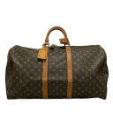 【中古】LOUIS VUITTON(ルイヴィトン) キーポル55 ボストンバッグ
