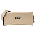 【中古】FENDI(フェンディ) ボックス オリゾンタル ショルダーバッグ ライトピンク×黒 レザー