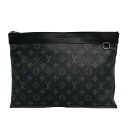 【新着】【中古】LOUIS VUITTON(ルイヴィトン) ポシェットディスカバリー クラッチバッグ モノグラムエクリプス