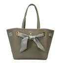【中古】AccessoiresDeMademoiselle(ADMJ)(アクセソワ・ドゥ・マドモワゼル) トートバッグ リボン グレー レザー(4)