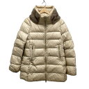 【中古】MONCLER(モンクレール) ARGY GIUBBOTTO ダウンジャケット DOUDOUNE ELASTIQUE/冬物/ファー ベージュ