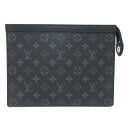 【中古】LOUIS VUITTON(ルイヴィトン) ポシェットヴォワヤージュMM クラッチバッグ モノグラムエクリプス モノグラム・エクリプス キャンバス