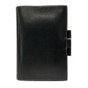 【中古】HERMES(エルメス) ヴィジョン ブックカバー 黒×バンブー