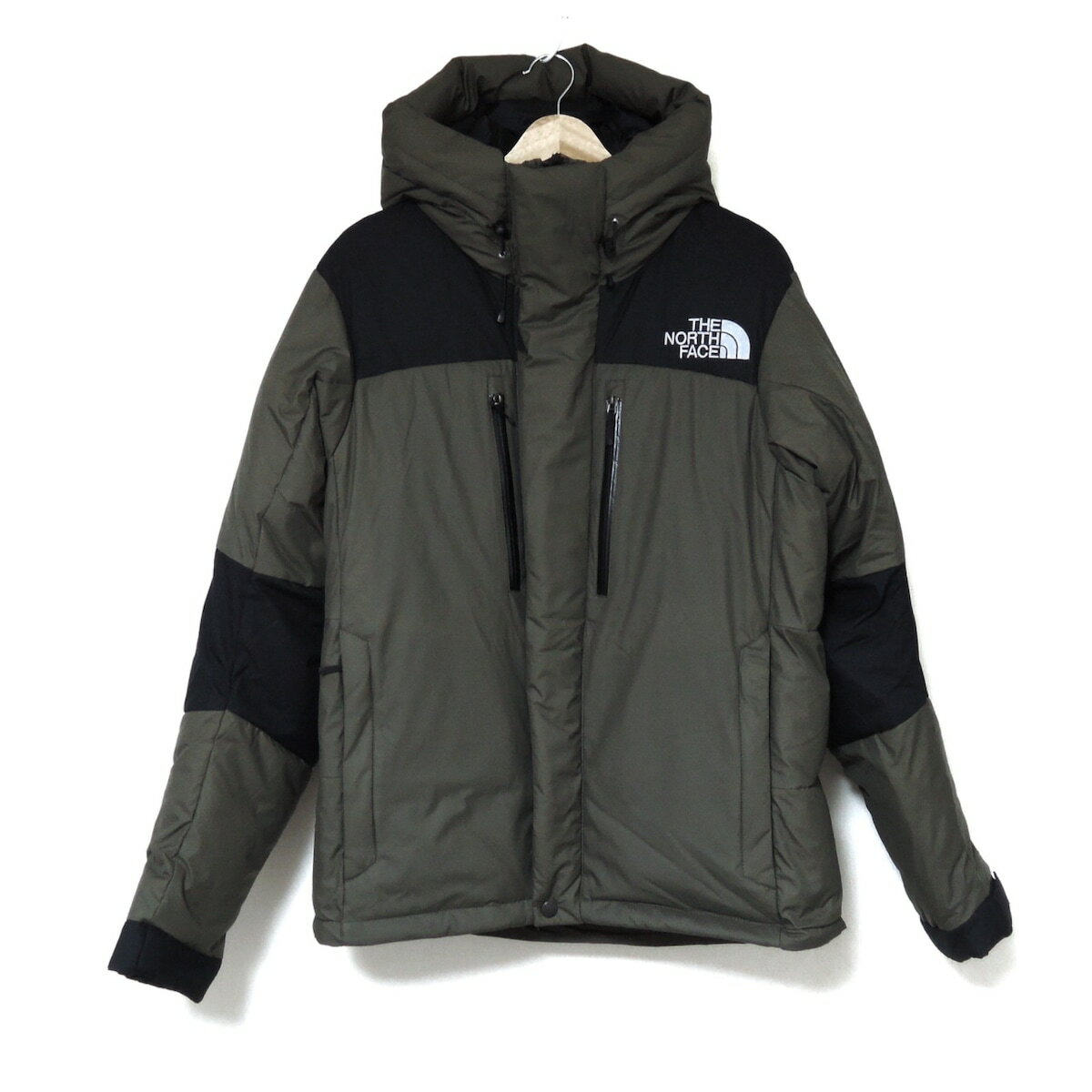 楽天ブランディア　楽天市場店【新着】【中古】THE NORTH FACE（ノースフェイス） ダウンジャケット 冬物/フード付き カーキ×黒