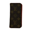 【中古】LOUIS VUITTON(ルイヴィトン) IPHONE6 フォリオ 携帯電話ケース イニシャル刻印 ルージュ
