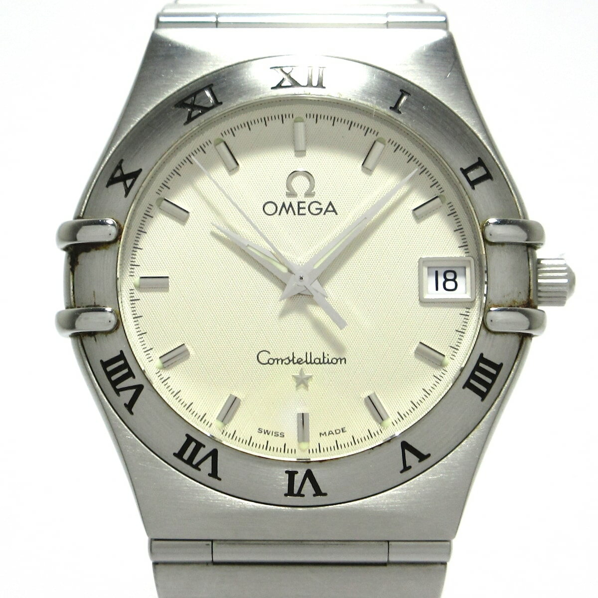 【新着】【中古】OMEGA(オメガ) コンステレーション 腕時計 SS アイボリー