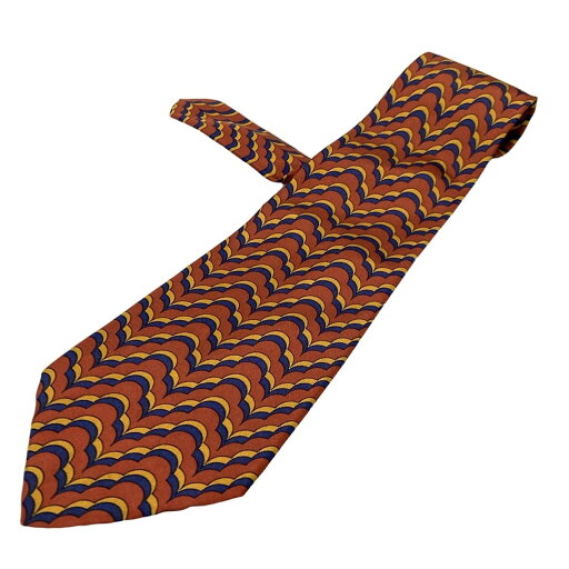 【中古】HERMES(エルメス) ネクタイ ダークブラウン×ブラウン×マルチ 【中古】HERMES(エルメス) ネクタイ ダークブラウン×ブラウン×マルチ